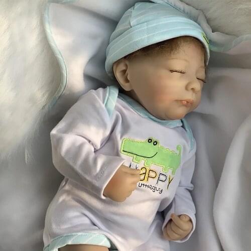OtardDolls Bebe Reborn Dolls 18 inch Reborn Baby Doll Soft Vinyl Silicone Newborn Doll infant boy bonecas toy Children Gifts