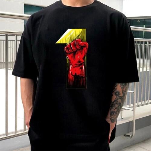 Hot Sale One Punch Man Anime T Shirt Saitama Hero Tops Harajuku Manga Short-sleev Women Men Fashion Streetwear Camisetas Mujer