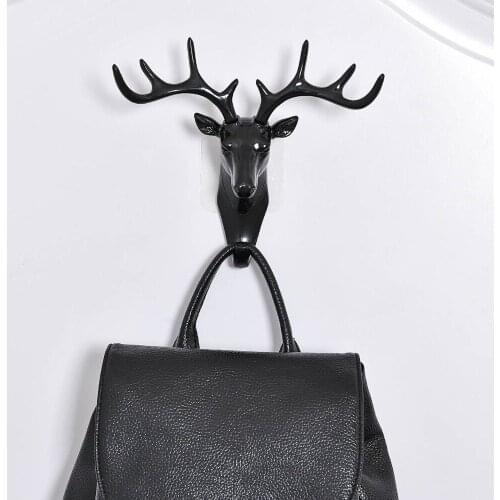 Hot Wall Hanging Hook Deer Head Hanger Key Holder Hook Hanger Tie Organizer Creative Wall Decoration Minimalist