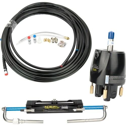 Boat Marine Hydraulic Outboard Steering System Kit Cylinder Helm 150HP