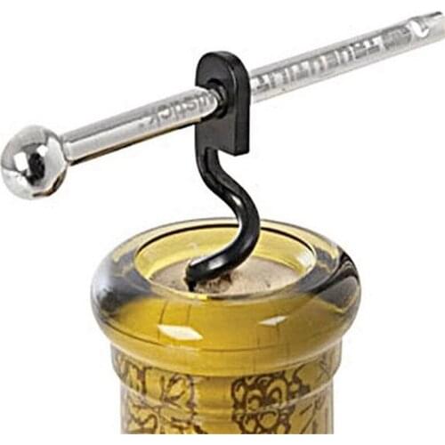 Mini Red Wine Bottle Opener With Key Ring Cork Popper Bottle Pumps Corkscrew Cork Out Tool Openor Bar Tool 6.7cm QB872598