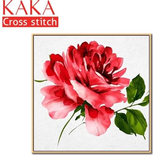 Cross stitch kits,Embroidery needlework sets with printed pattern,11CT canvas for Home Decor Painting,Flowers Full NCKF176