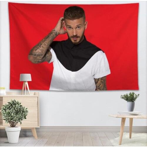 M Pokora Wall Tapestry 3D Printing Custom Your Pattern Yoga/Office/Sofa Tapestry Bedspread For Kids Room College Dorm Decoration