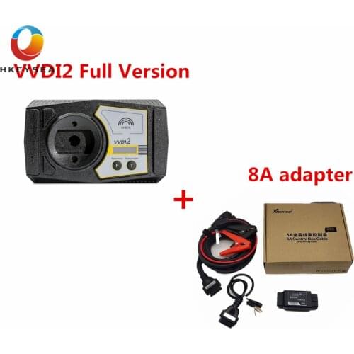 Xhorse V6.6.6 VVDI2 Commander Key Programmer for V-W/Audi/BMW/Porsche Full Version with 8A Adapter VVDI Key Tool Max VVDI Prog