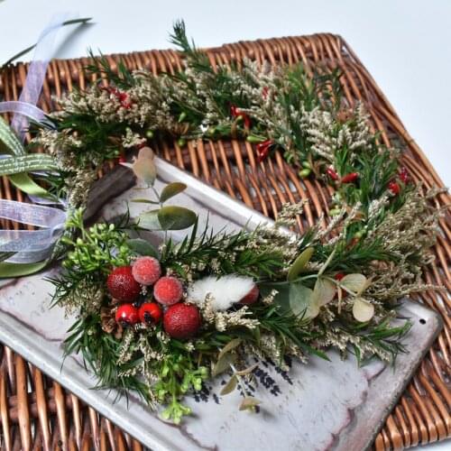 New arrival crown & hand wreath romantic leaf head garland Wreath hairwear bridal girl kid wedding party flower hairbands