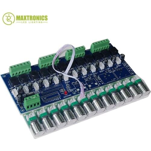 New 1 pcs 350ma constant current 12 channel DMX512 decoder Constant current DC5V-36V 350MA*12CH led dimmer Free shipping