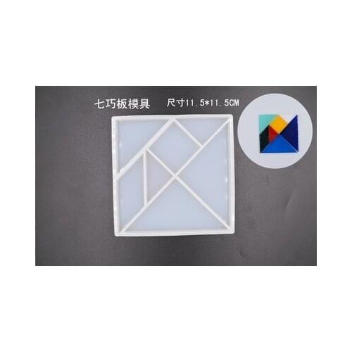 Jigsaw puzzle Creative Silicon Molds Epoxy Resin Jewelry Mould Making Craft Moulds Tools