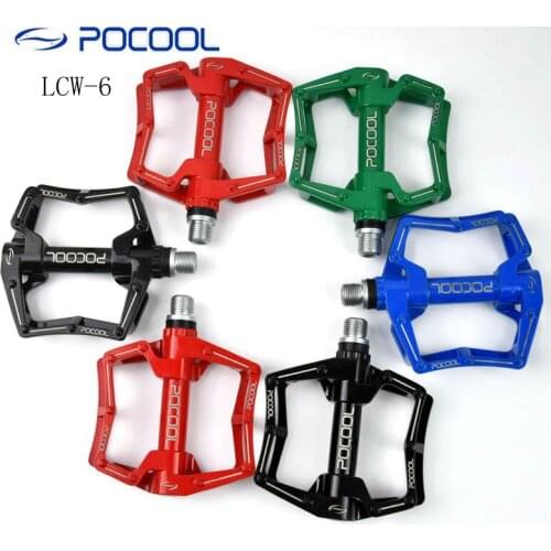 POCOOL Bike ultralight Pedal Cycling Road Bicycle Pedals Mountain Bicicleta BMX Sealed Bearing Pedals bicycle Bikes Parts LCW-6