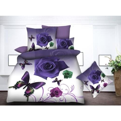 Bed Linen 100% Superfine Fiber Jacquard Duvet Cover Set 3d Rose Flower Wedding Bed Sheets And Pillowcases Bedding Set Luxury