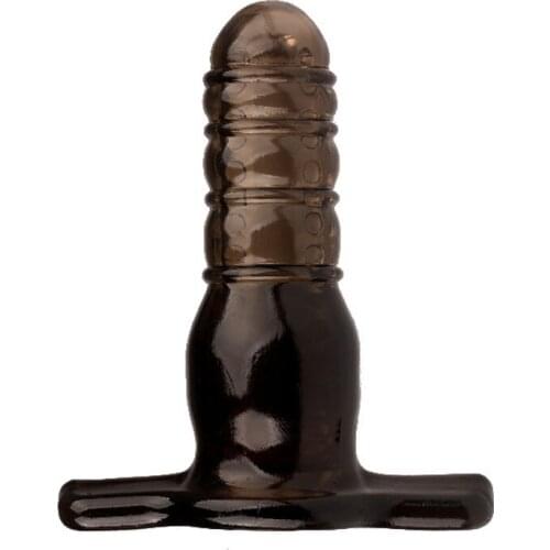 Male Condom Lasting penis Sleeve Extender,Reusable Dot Masturbation Cup Cock ring Anal plug Sex toys for Realistic dildo