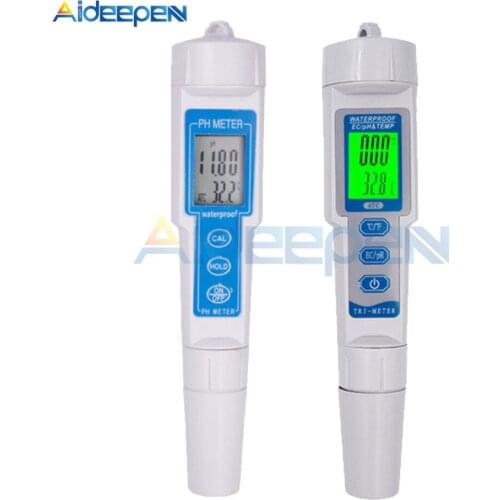 Professional PH Meter Water Quality Tester TDS/PH/EC Tester Temperature Tester pen Conductivity Water Quality Measurement Tools