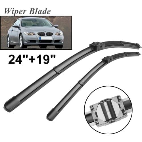 Okowiper LHD Front Wiper Blades For BMW 3 Series E90 2005 - 2009 Windshield Windscreen Front Window 24"+19"