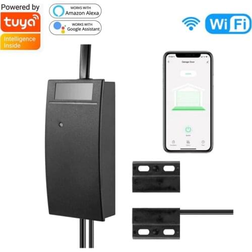 Wifi Switch Smart Garage Door Opener Controller Tuya APP Wireless Remote Conrtrol Work with Alexa Google Home No Hub Require