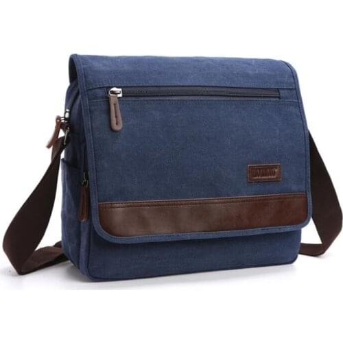 Z.L.D. Fashion Classic Casual Canvas Bag Large-Capacity Handbag High-Quality One-Shoulder Messenger Bag Youth Student School Bag