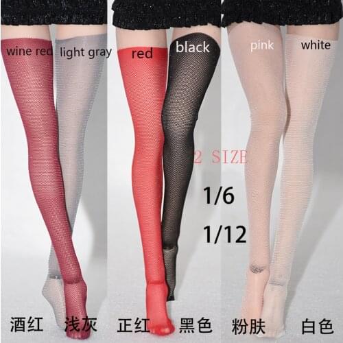 1/6 Scale Female stocking 1/12 Scale Female stocking super fine fishnet fit TBLeague Phicen body