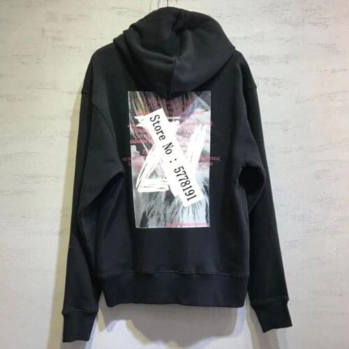 2021Woman Black Sweatshirt Hooded Back Letter Print Drop Shoulder Oversized Pullovers Long Sleeves Front Pocket