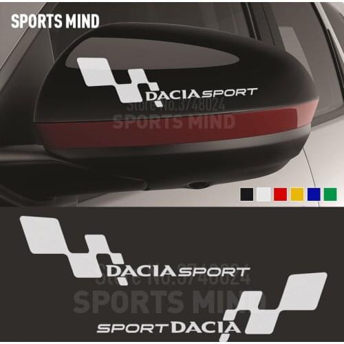 1 Pair Car Styling Automobiles Car Sticker Decal For Dacia Dokker Duster Sandero Lodgy Logan MCV 4X4 Stepway Car Accessories