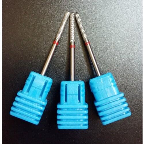 10pcs/set 3/32'' Nail Drill - Carbide - ( Fine ) Nail Bit (Silver) new nail art salon nail file drill bit 406402