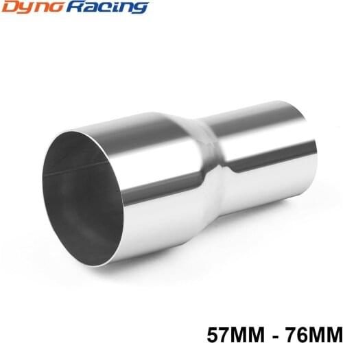 57MM TO 76MM Exhaust 2 Step Reducer Adapter Connector Tube Stainless Steel Pipe Cone BX101447-4