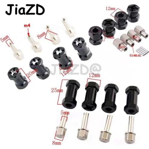 1Set Aluminum HEX 12mm longer combiner climbing simulation Car 20mm coupler AL For 1/10 RC TAMIYA CC01 AXIAL SCX10 Upgrade Parts