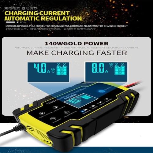 Automobile battery charger 12v24v motorcycle battery AGM European British standard charger