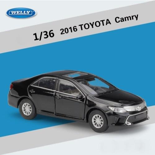 WELLY Diecast 1:36 Scale High Simulator 2016 TOYOTA Camry Toy Vehicle Model Car Pull Back Car Metal Alloy Toy Car For Kid Gifts