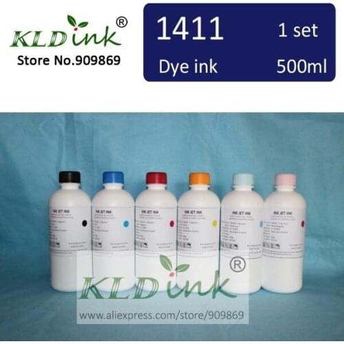 [ KLD Ink ] 6PCS x 500ml Compatible BCI-1411 BCI1411 Magenta Dye ink for W7200 W8200 W8400 Large Format Printer