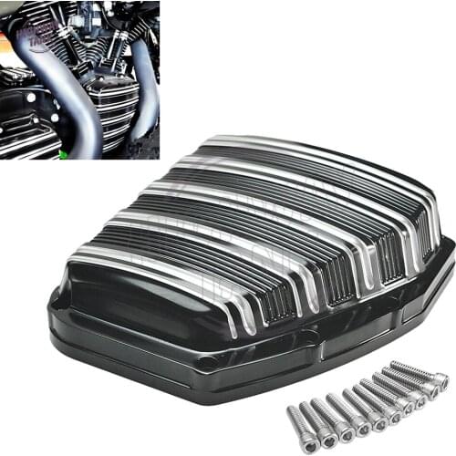 CNC Aluminum Black Motorcycle Cam Cover Case for Harley Twin Cam Touring Electra Glide FLHTC 2001-2017