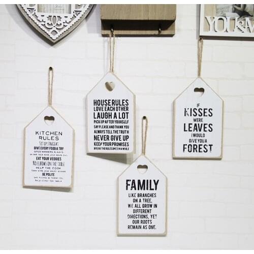 House Listing Wooden Wall Wooden Crafts Small Gifts Decoration Board
