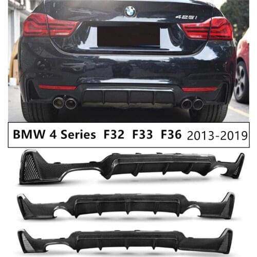 Carbon Fiber Rear Lip Spoiler Diffuser For BMW 4 Series F32 Coupe F33 Convertible F36 Gran Coupe 2013-2019 Bumper Modification