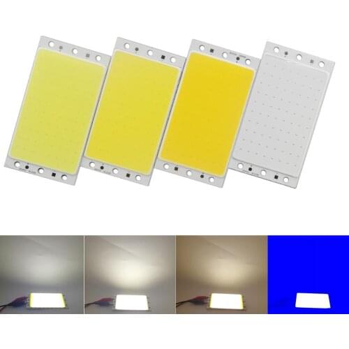 Dimmable LED COB DIY 12V light With RF Controller 12V DC 16W cob led Natural Warm White Blue 94x50mm FLIP Chips strip source