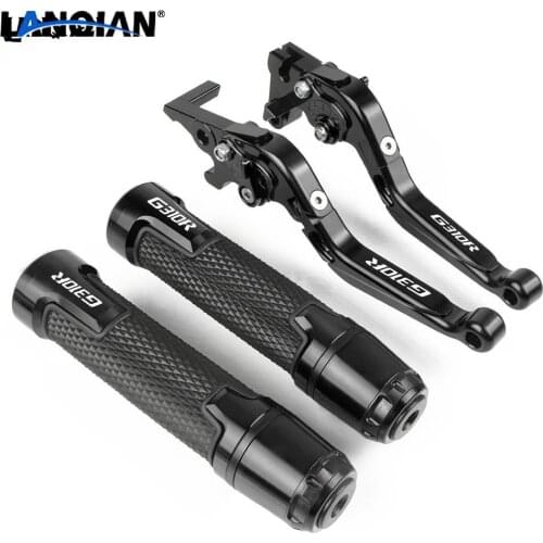 For BMW G310R Motorcycle Brake Clutch Lever & 7/8 22MM Handlebar Grip G310R G310GS 2017 2018 2019 2020 G310R G310 GS Accessories
