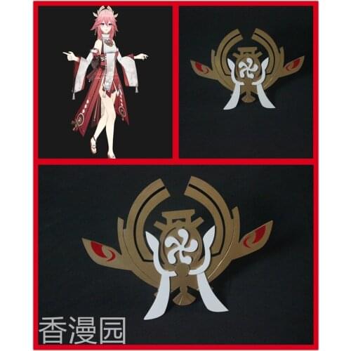 Game Genshin Impact Yae Headwear Cosplay Halloween Christmas Gift Fancy Stage Performance Props Anime Decor