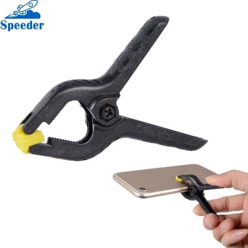 2PCS 2inch Plastic Clip Fixture Fastening Clamp for Mobile Phone Tablet Glued LCD Screen Repair Tools