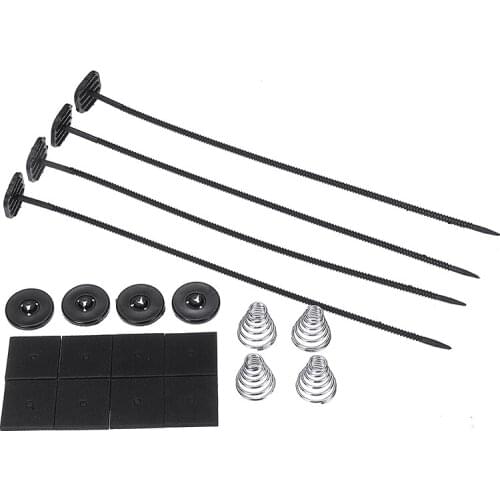 Mayitr 1set Car Auto Electric Radiator Fan Tie Strap Mounting Kit Zip Ties Straps Tabs Spri Tool Accessories