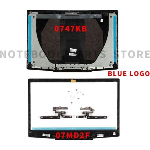 New Original For Dell G Series G3 3590 LCD TOP Back Cover/LCD Bezel/Hinges/Screws 0747KP 07MD2F Blue Logo