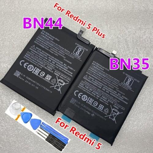 NEW Original BN44 BN35 Battery For Xiaomi Redmi 5 Plus Redmi 5 Batteries