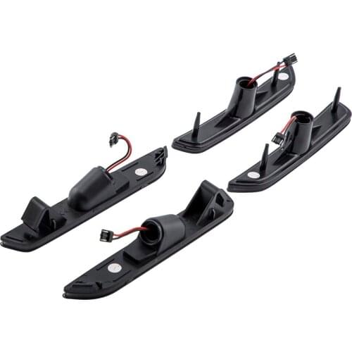 Front & Rear Set Smoked LED Side Marker For Ford Mustang 2010 - 2014 AR3Z-15A201-A, AR3Z-15A201-B