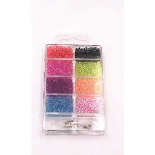 Dye the heart bead Suit combination Micro Ball Beads Glass Globe Silicon Mold Filler Charms DIY Nail Craft jewelry Accessories