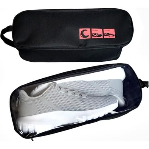 Oxford Cloth Portable Waterproof Shoe Bag Transparent Custom Shoe Storage Bag Light Travel Breathable Shoe Box