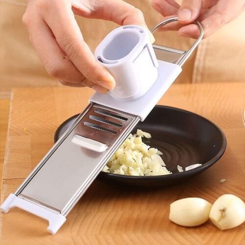 Manual Garlic Grinder Multi Function Cheese Grater Stainless Steel Kitchen Accessories Knife Creative Home Gadgets Cutter