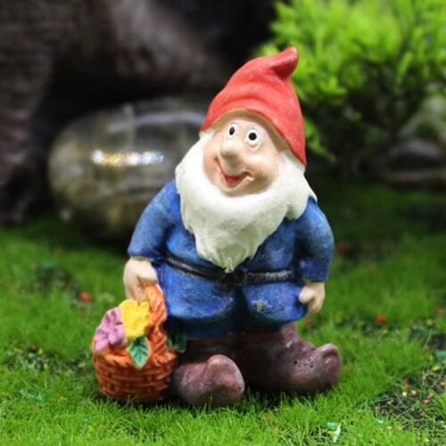 Seven Dwarfs Outdoor Gnomes Garden Statue Fairy Gardens Decoration Ornament