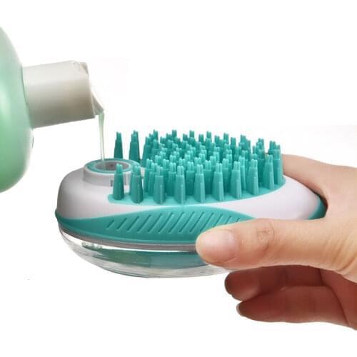 Dog Bath Brush Comb Silicone Pet SPA Shampoo Massage Brush Shower Hair Removal Comb Pet Cleaning Grooming Tool For Dog Cats