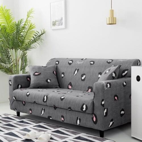 Modern Leopard sofa cover elastic for living room spandex sofa chair cover 1/2/3/4 seat cover fully-wrapped furniture protector
