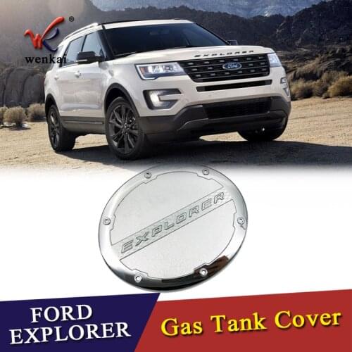 Car Styling Stickers For NEW Ford Explorer 2016 2017 2018 2019 ABS Chrome Fuel Tank Cover Oil Gas Cap Trim