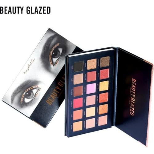 Beauty Glazed Makeup 18 Colors Metal Eyeshadow Glitter Matte Eye Shadow Shimmer Beauty Tool Korea Cosmetic Gift For Girl