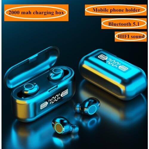 TWS Wireless bluetooth 5.1 Earphone music headset With Charging Box Sport Earbuds With Mic For iPhone Samsung Xiaomi Headphone