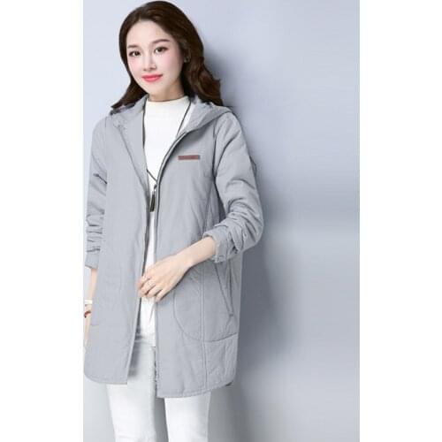 High Quality 2019 Fashion New Cotton Coats Womens Korean Increase Size Jackets Warm Parkers Ladies Casual Solid Color Outerwear