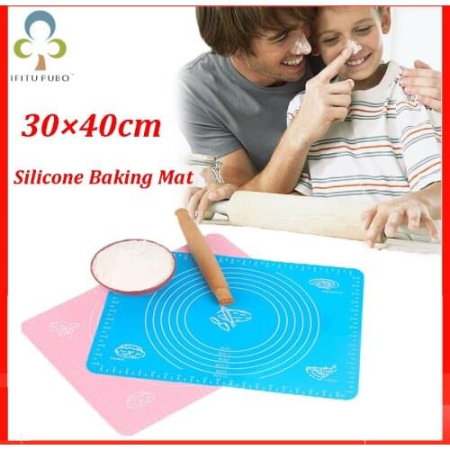 1pc Non-Stick Silicone Mat Rolling Dough Liner Pad Pastry Cake Bakeware Paste Flour Table Sheet Kitchen Tools ZXH
