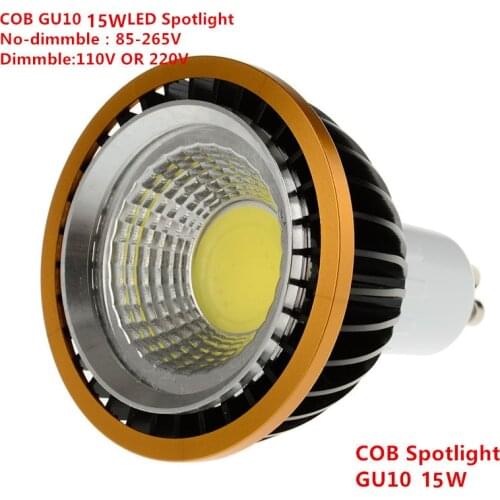 1PCS LED COB PAR20 Bulb 220V 110V dimmable GU10 15W bulb LED P20 Spotlights Lamps White Warm White Cold White Spot light
